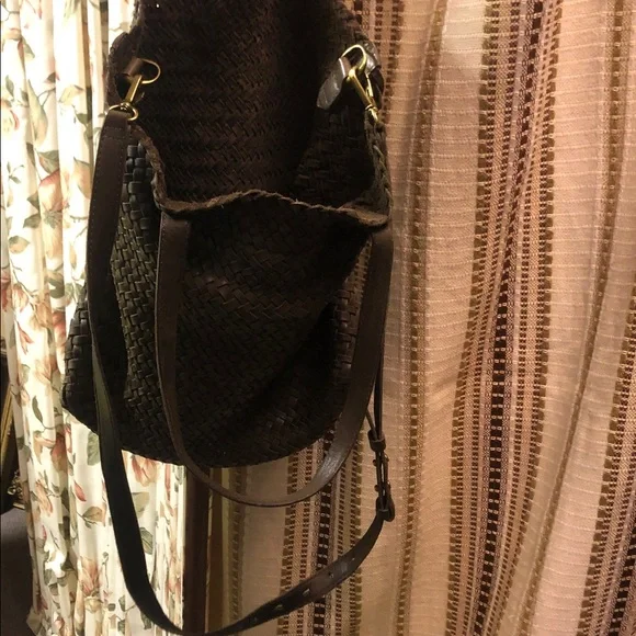 Madewell Olive Woven Shoulder Bag - Picture 7 of 13